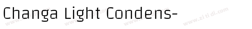 Changa Light Condens字体转换